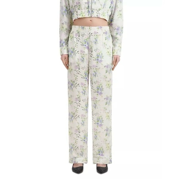 The Kooples Pants - The Kooples Lightweight Flowy Floral High Waist Pants Medium NWT